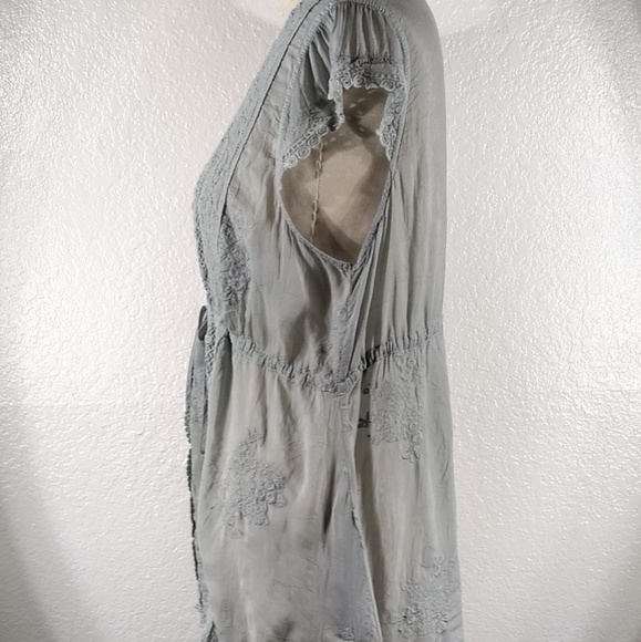 Johnny Was Lenin Cap Slv Tie Blouse M NWT - Picture 5 of 6